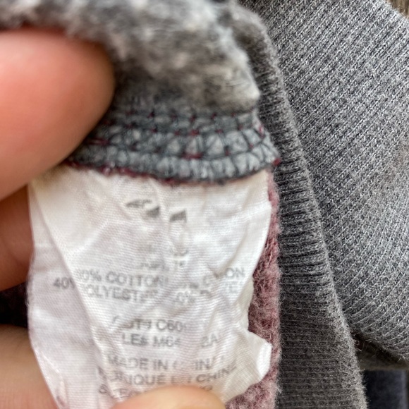 Billabong Red Two-Tone Hoodie L Cotton Pockets Beach Outdoor Logo RN99064 - Picture 5 of 11